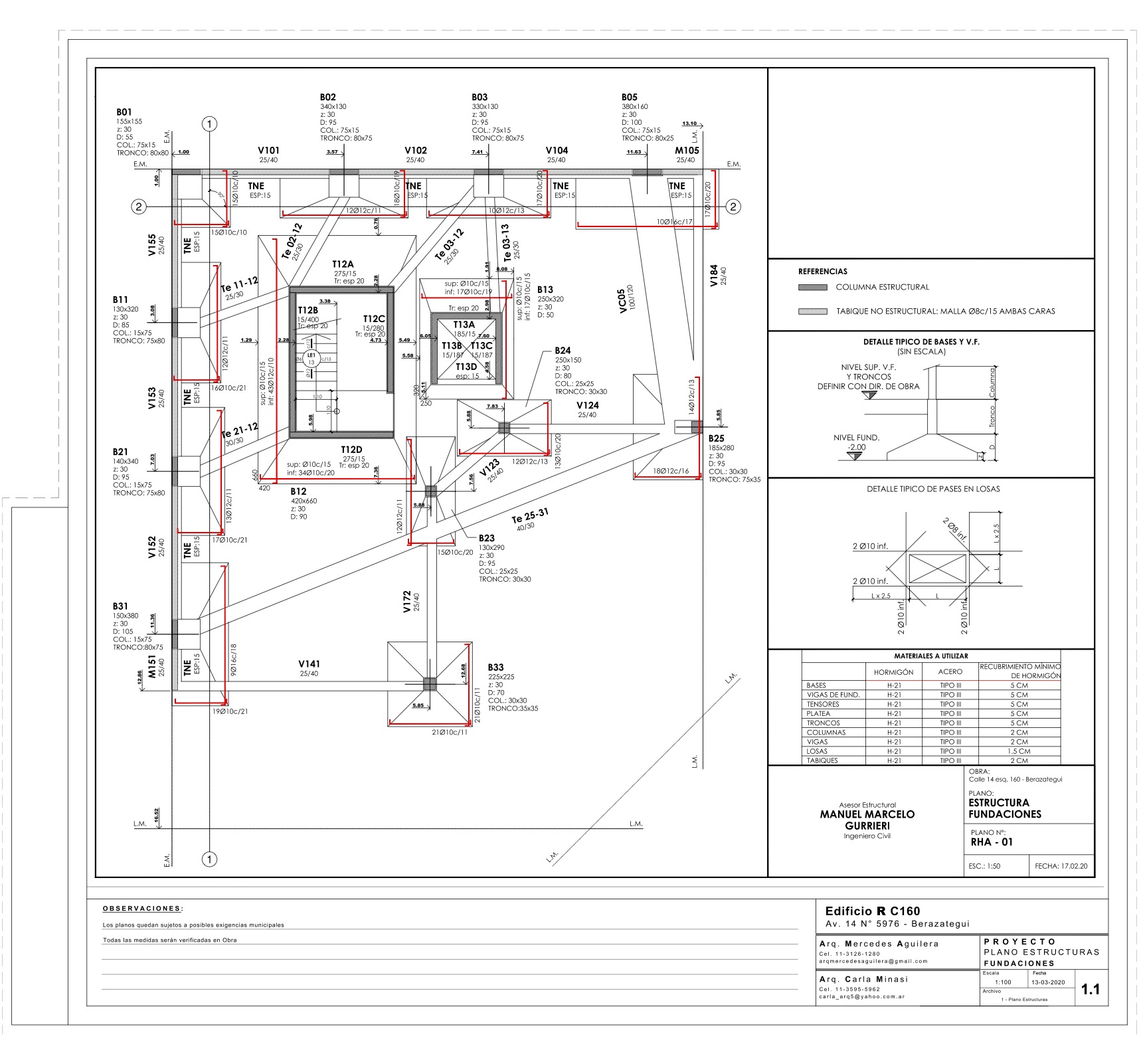 Plano Estructura 1.1